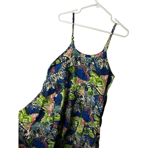 VTG Bohee Wohee Summer Beachy Vacation Tropical Butterfly Stylish Dress SZ Large - Picture 4 of 6